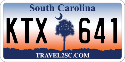SC license plate KTX641