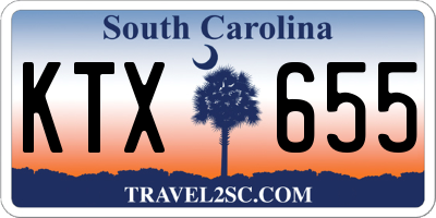 SC license plate KTX655