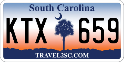 SC license plate KTX659