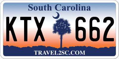 SC license plate KTX662