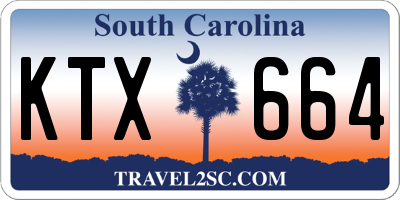 SC license plate KTX664