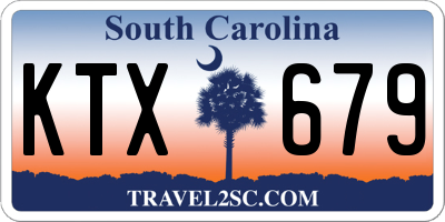 SC license plate KTX679
