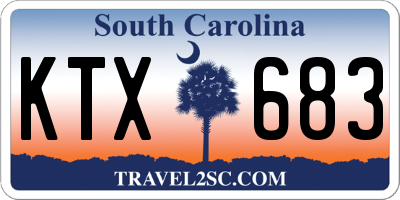 SC license plate KTX683