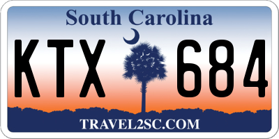 SC license plate KTX684