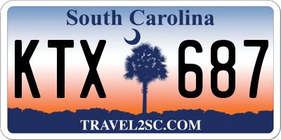 SC license plate KTX687