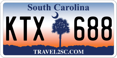 SC license plate KTX688