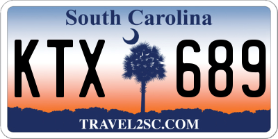 SC license plate KTX689