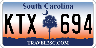SC license plate KTX694