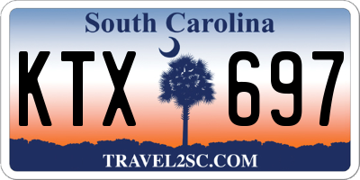 SC license plate KTX697