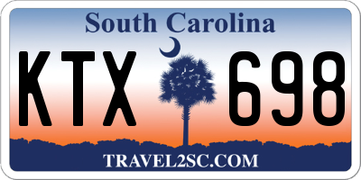 SC license plate KTX698