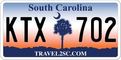 SC license plate KTX702