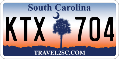 SC license plate KTX704