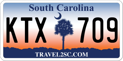 SC license plate KTX709