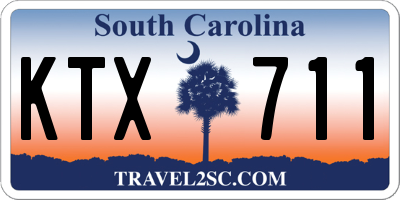 SC license plate KTX711