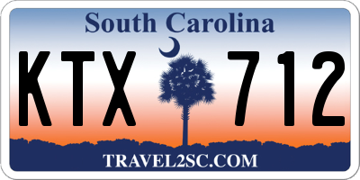 SC license plate KTX712