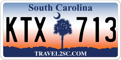 SC license plate KTX713