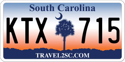 SC license plate KTX715