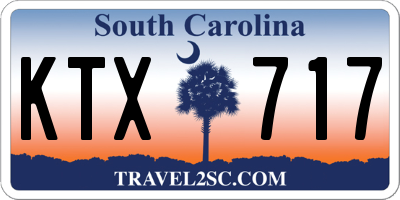 SC license plate KTX717