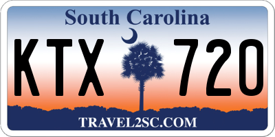 SC license plate KTX720
