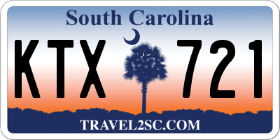 SC license plate KTX721