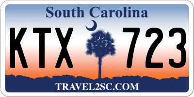 SC license plate KTX723