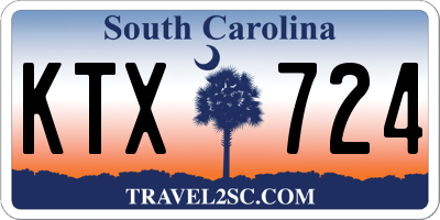 SC license plate KTX724