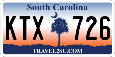 SC license plate KTX726