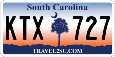 SC license plate KTX727