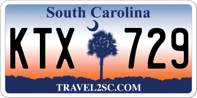 SC license plate KTX729