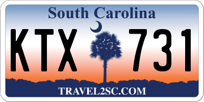 SC license plate KTX731