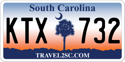 SC license plate KTX732