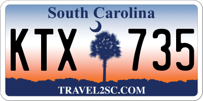 SC license plate KTX735