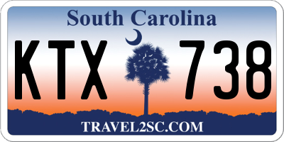 SC license plate KTX738
