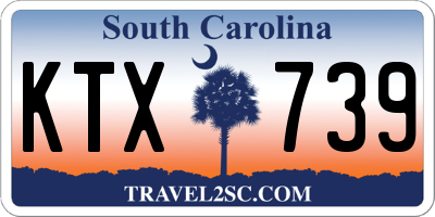 SC license plate KTX739