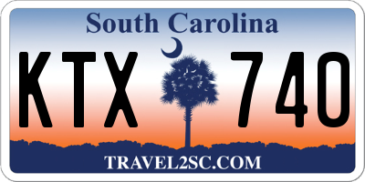 SC license plate KTX740