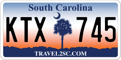 SC license plate KTX745