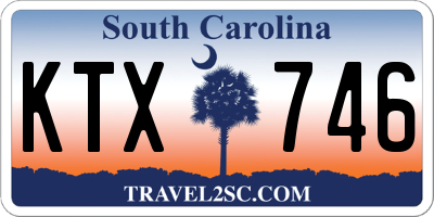 SC license plate KTX746