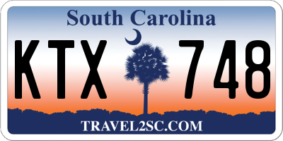 SC license plate KTX748
