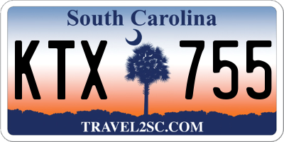 SC license plate KTX755