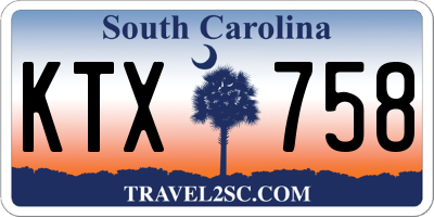SC license plate KTX758
