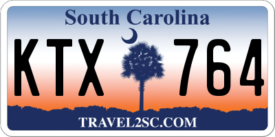 SC license plate KTX764