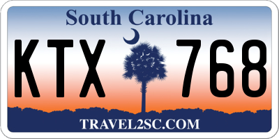 SC license plate KTX768