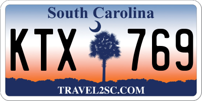 SC license plate KTX769