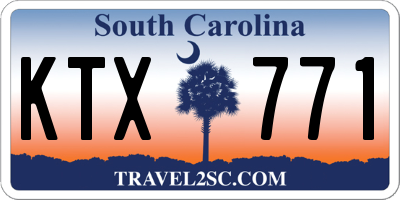 SC license plate KTX771