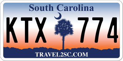 SC license plate KTX774