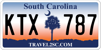 SC license plate KTX787