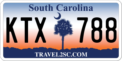 SC license plate KTX788