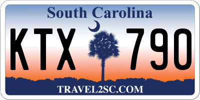 SC license plate KTX790