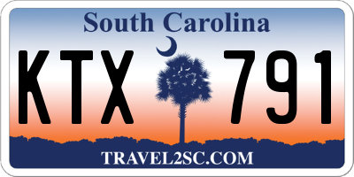 SC license plate KTX791