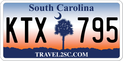 SC license plate KTX795